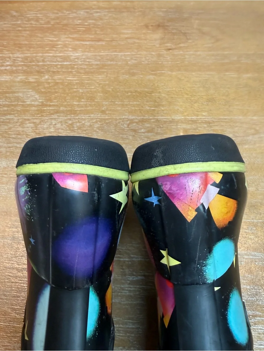 Bogs Skipper II Dreamcore Space Black Multi Rain Boots Waterproof Sz 6